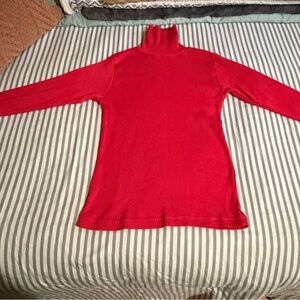 Women's Red Turtleneck Sweater